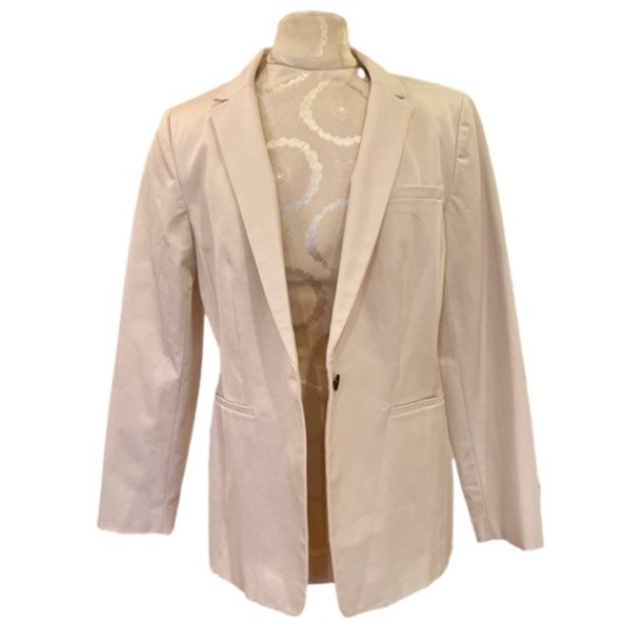 Banana Republic Long & Lean Blazer Professional Career Ivory Cream Size 12 NWT - Picture 4 of 12
